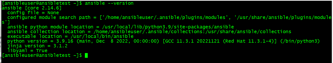 How to Install Ansible on Alma Linux 9.2 - Ansible Version