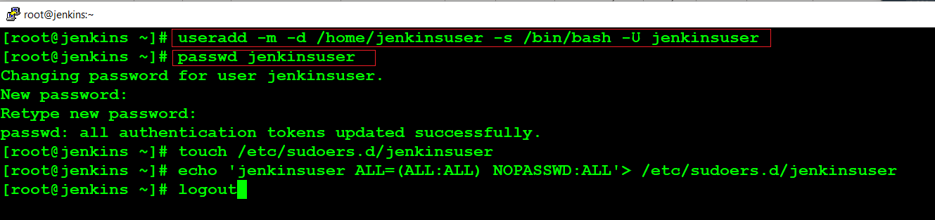 How to Install Jenkins on Alma Linux 9.2 - 0 - Add Non-Root User