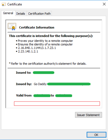 Windows Certificate is Missing its Private Key iTomation